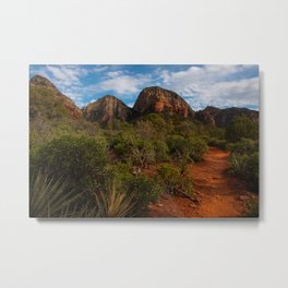 Mescal trail in Sedona, Arizona, late December Metal Print | Color, Dry, Photo, Rockformations, Arizona, Sedona, Usa, Hiking, Trail, Unitedstates 