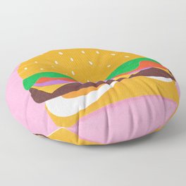 Burger Time Floor Pillow
