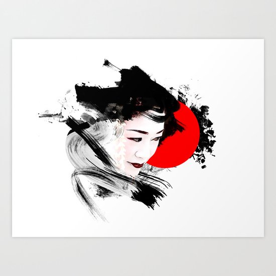 Japan - Kyoto - Geisha Art Print