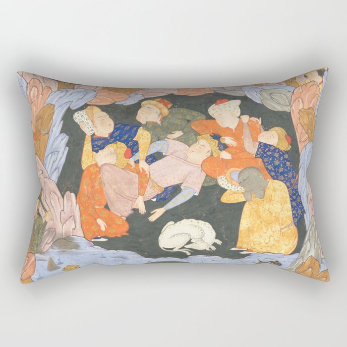Seven Sleepers of Ephesus from the Book of Omens, 1515 Rectangular Pillow