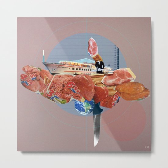 Fleisch Fahrt Collage 1 Metal Print