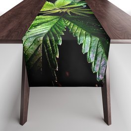 Deeply Connected Cannabis Table Runner