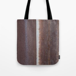 Old zinc rusty detail background.  Tote Bag