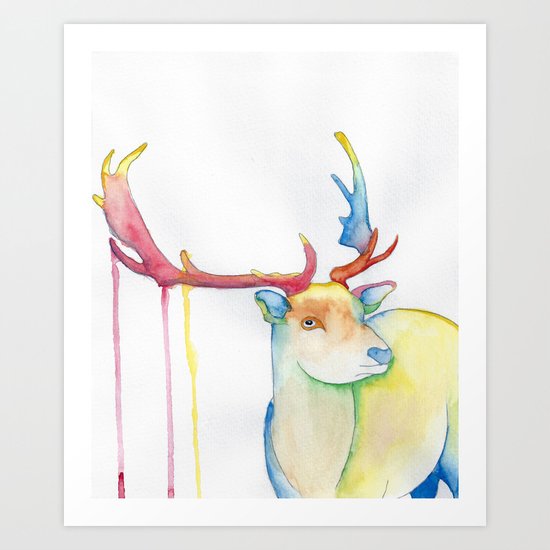Elk Art Print
