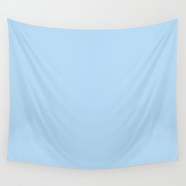 Pastel Sky Blue Solid Color Pairs to 2021 Color of the Year Wild Blue Yonder DE5855 Wall Tapestry