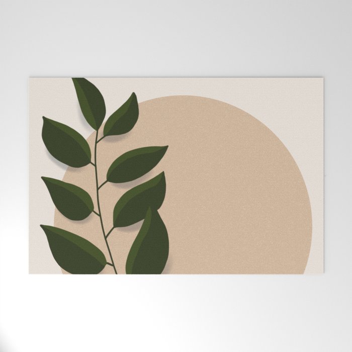 Simple vine plant design Welcome Mat