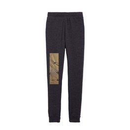 Wet Sand Pebbles and Footprint Texture Kids Joggers