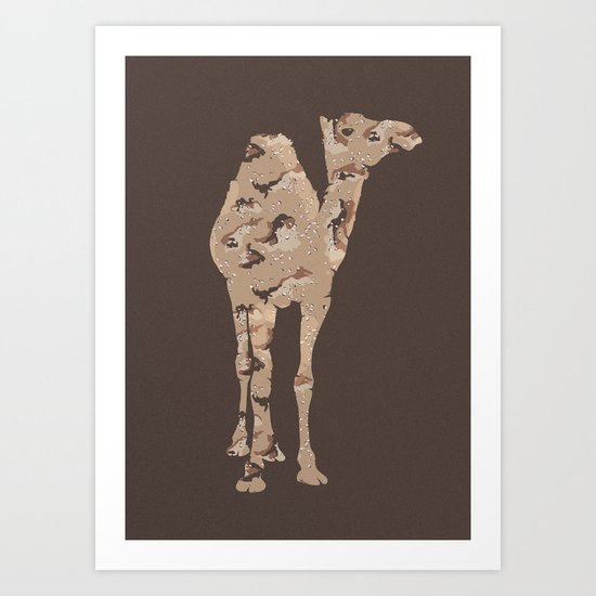 Camelflage Art Print