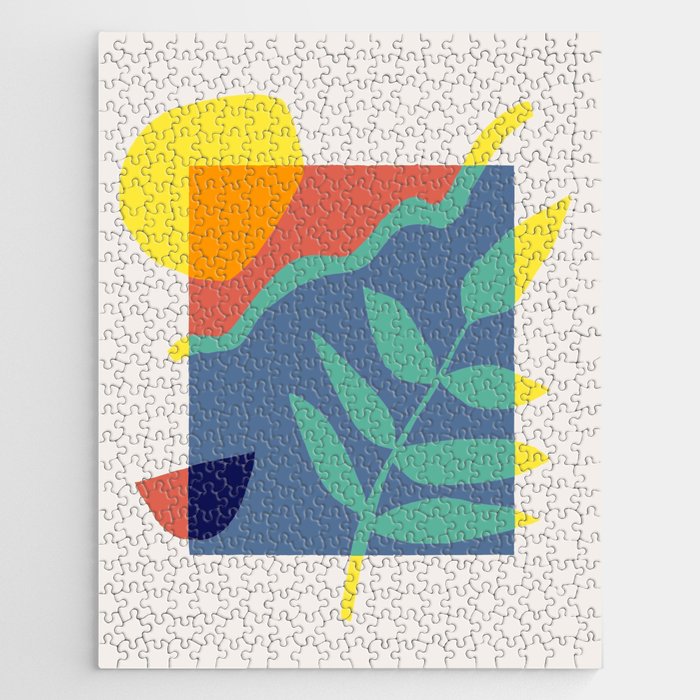 Framed color abstract Jigsaw Puzzle