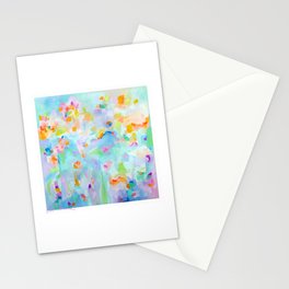 Stone Harbor Floral Abstract  Stationery Card