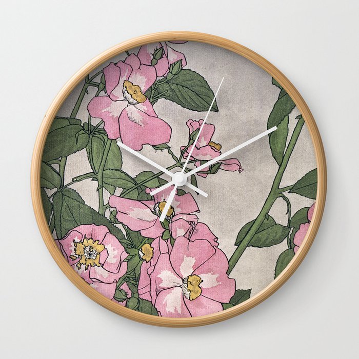 Prairie Rose Wall Clock
