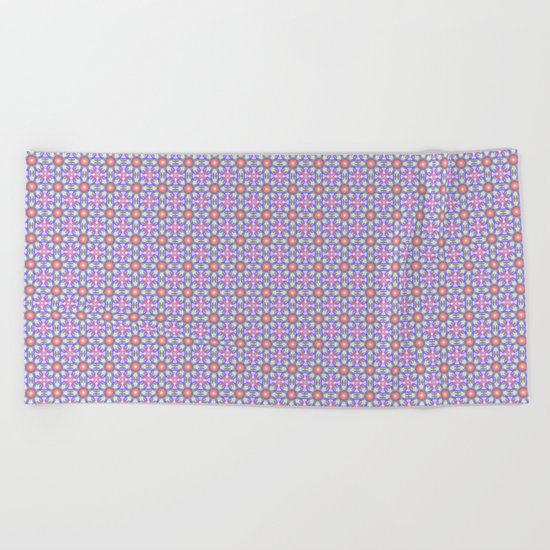 Cute floral spring patterns Beach Towel