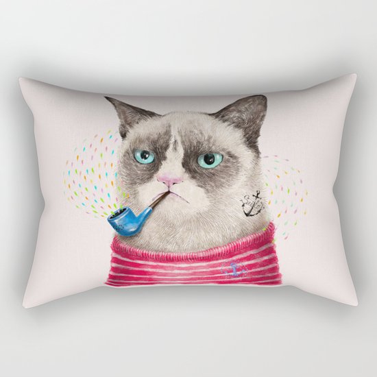Sailor Cat II Rectangular Pillow