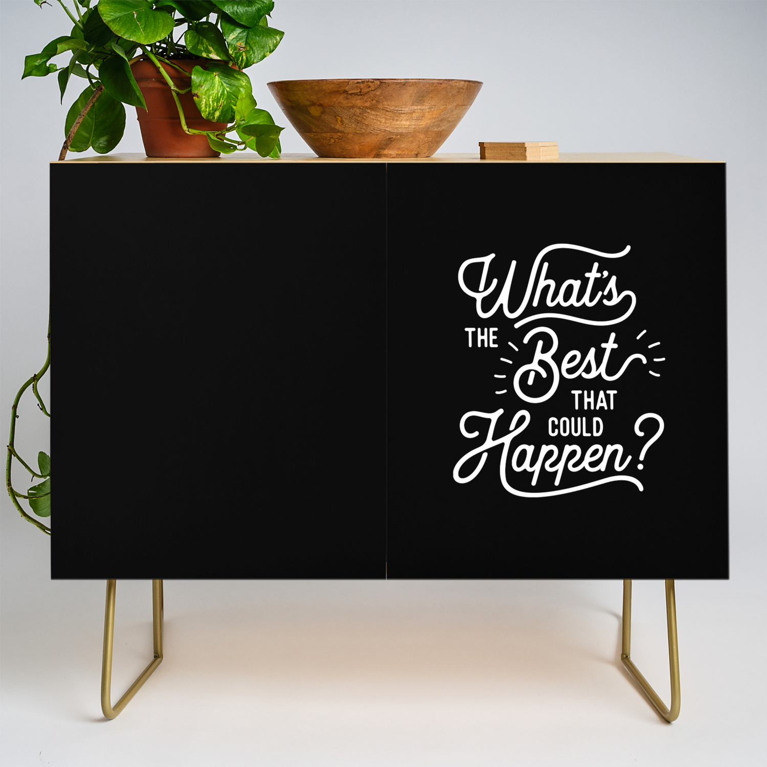 What S The Best That Could Happen Typography Wall Art Home Decor