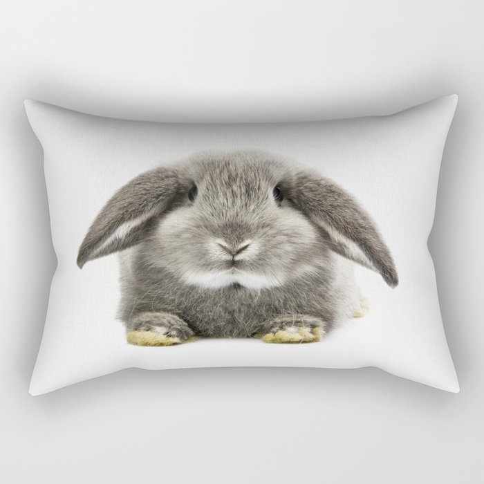 Bunny rabbit sitting Rectangular Pillow