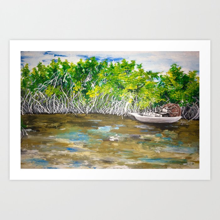 Florida Mangrove Tea Water in the Everglades Art Print