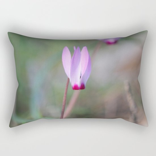 The Flaming Flower Rectangular Pillow