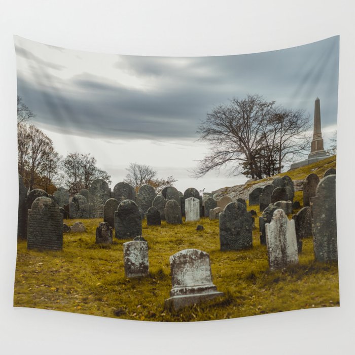 Old Burial Hill, Salem, MA Wall Tapestry