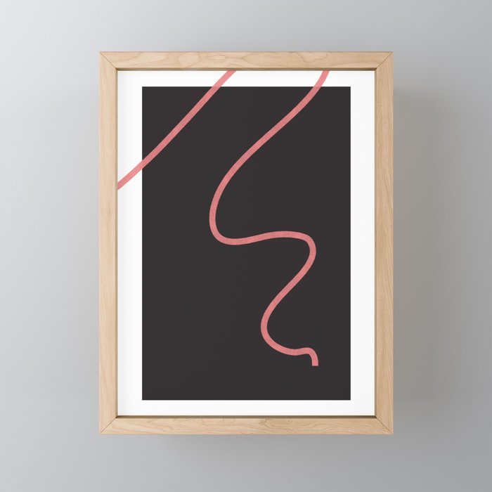 signs of times line - the ugly Framed Mini Art Print