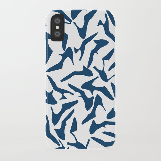 Shoes Navy on White iPhone Case