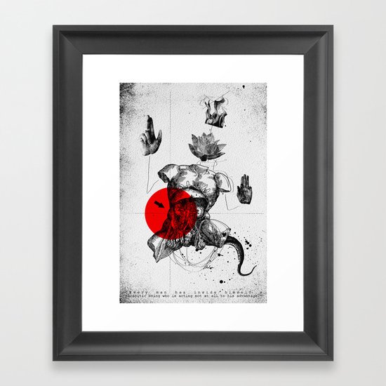 The Body Framed Art Print