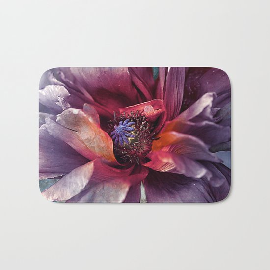 Abstract poppy(2). Bath Mat