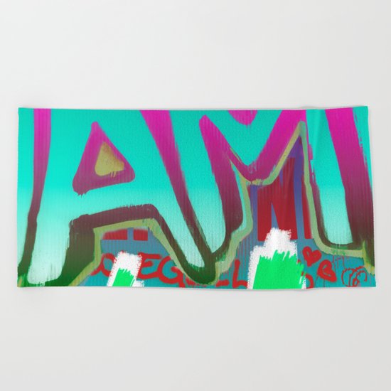 To Be Or Not To Be In Blue Beach Towel
