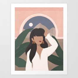 Woman in Marrakech Art Print