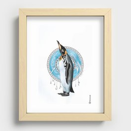 Emperor Penguin Recessed Framed Print