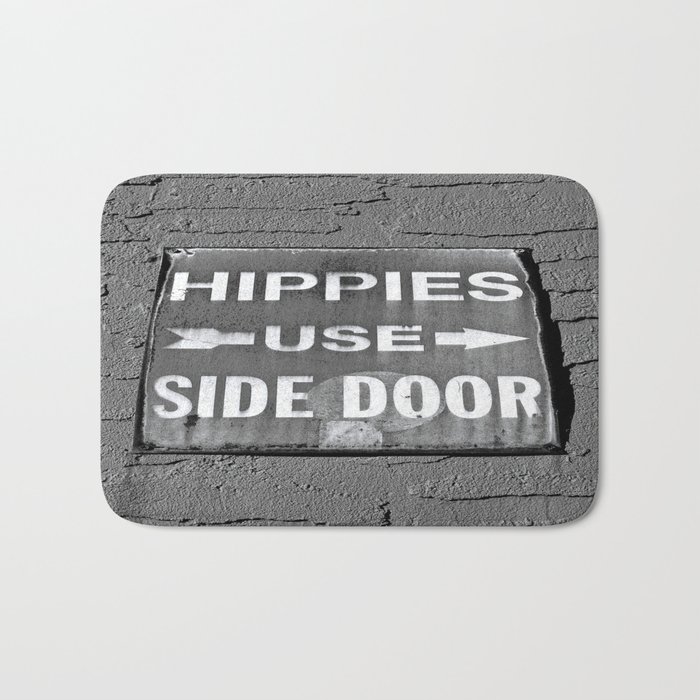 Hippies Use Side Door Bath Mat