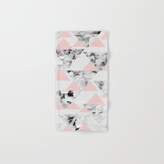 Pink Triangles Hand & Bath Towel