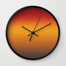 Australian Sunset Ombre Gradient  Wall Clock
