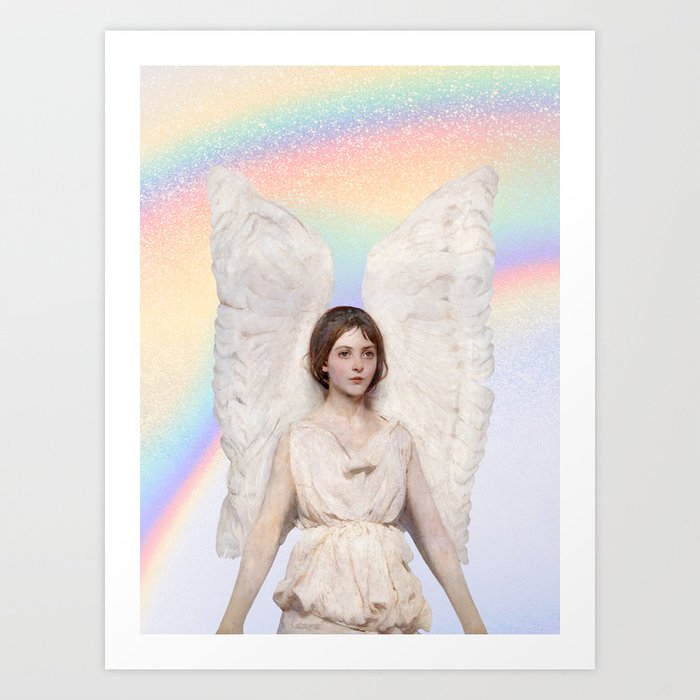 Rainbow Angel Art Print
