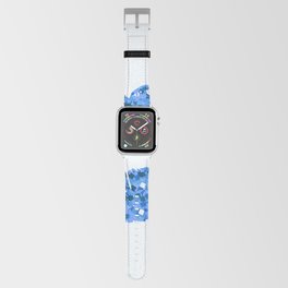 Blue Glitter Lips Print Apple Watch Band