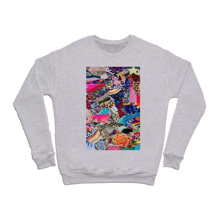 Mixed Print Tres Crewneck Sweatshirt