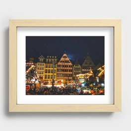 Frankfurt Germany Christmas Market Recessed Framed Print