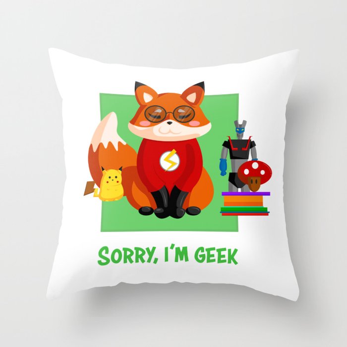 Geeky throw pillows sales