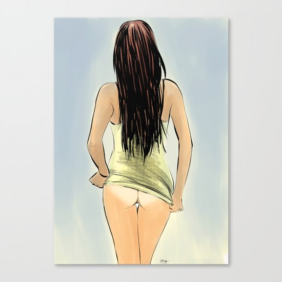 long hair Canvas Print