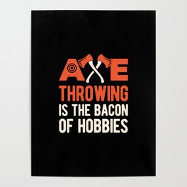 Axe Throwing Funny Poster