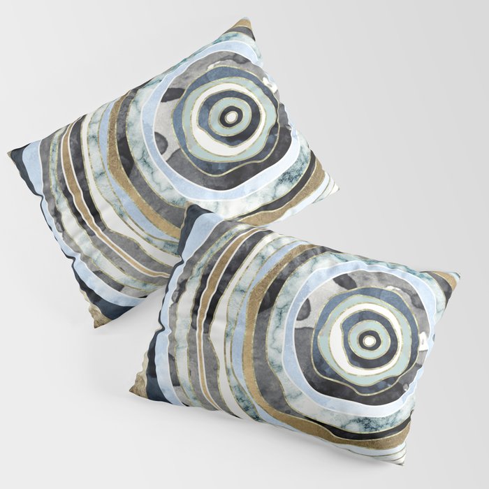 Wood Slice Abstract Pillow Sham