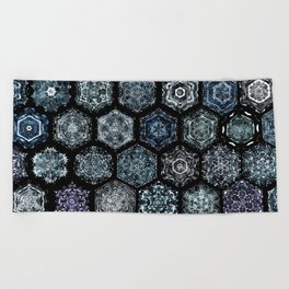 Perfectly Imperfect Snowflakes - Small Beach Towel