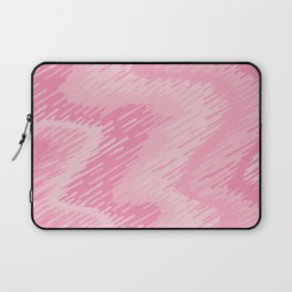 Pink abstract swirls pattern, Line abstract splatter Digital Illustration Background Laptop Sleeve