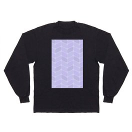 Vintage Diagonal Rectangles Lavender Long Sleeve T-shirt