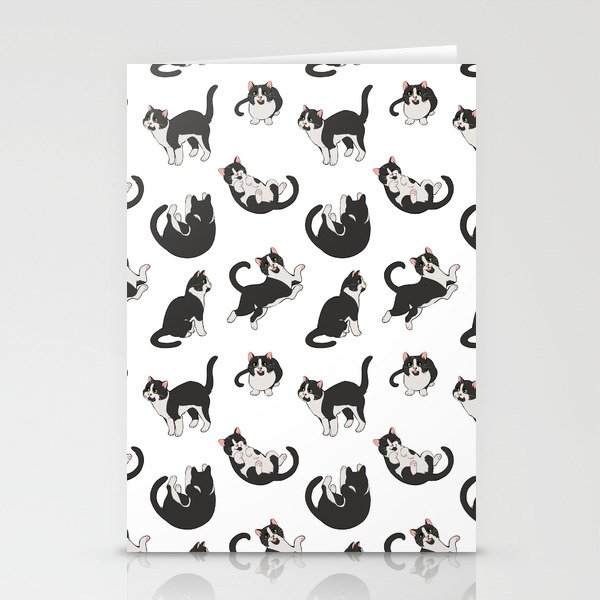 Cat pattern Stationery Cards