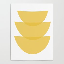 Mustard Yellow Bowls Poster