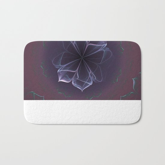 Amethyst Ornate Blossom in Soft Pink Bath Mat