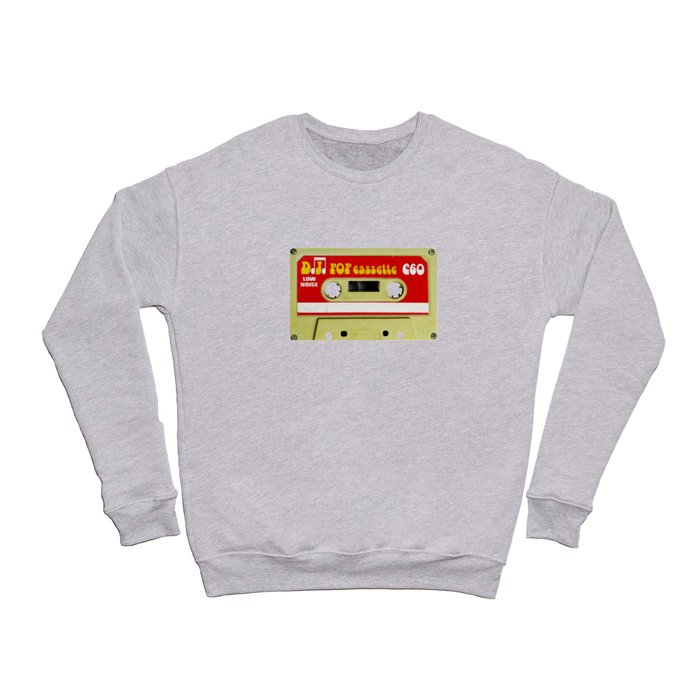 vintage retro cassette music tape magnetic media   Crewneck Sweatshirt