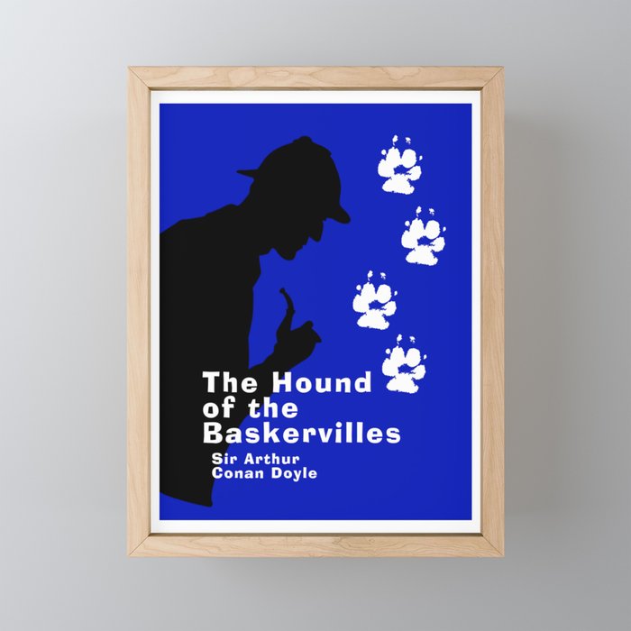 Hound of the Baskervilles Book Cover Framed Mini Art Print