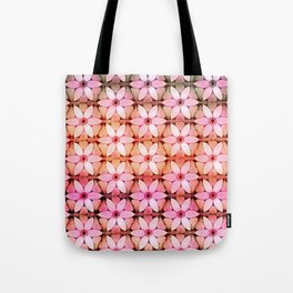 Modern Daisies Ombre Evening Light Pink Orange White Tote Bag