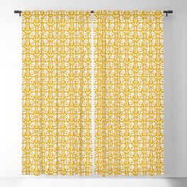 Scandi Frogs - Paper Cut _ Bg Corn Yellow Blackout Curtain